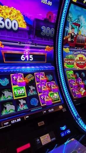 RIDING THE MONOPOLY TRAIN! #slot #casino #galavantersslots #slotmachine #win #fyp