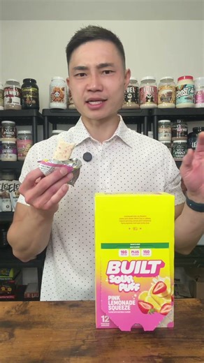 Built Sour Puff Protein Bar - Pink Lemonade Squeeze