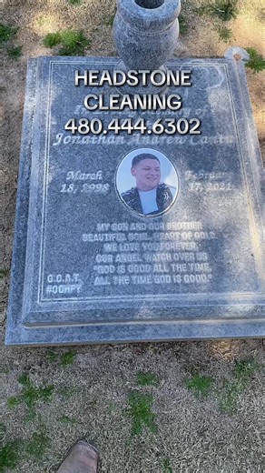 Headstone cleaning. Your loved ones headstone has a story and AVOS mission is here to keep it shining. #fyp #fypシ#headstonecleaning #christiantiktok #holyspirit
