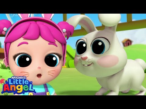 Cute Bunny Dance Song 🐇💖 | Little Angel Color Songs & Nursery Rhymes