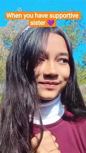 when you have supportive sister 💜#youtubeshorts #viral #explorepage