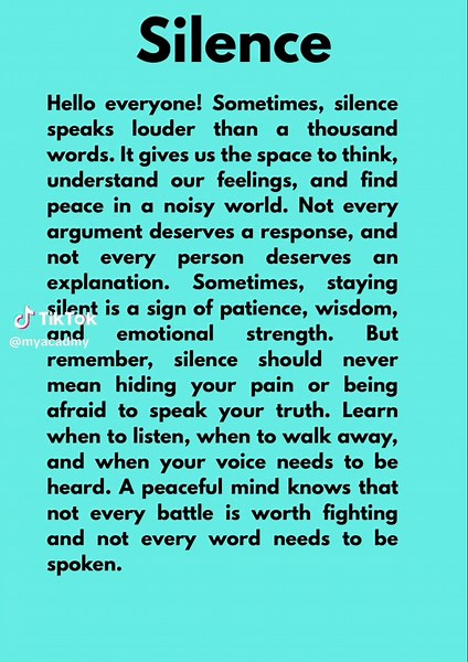Silence and Inner Peace: How Quiet Builds Strength and Wisdom