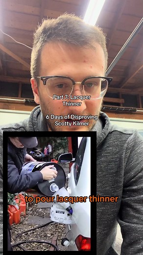 lacquer thinner is also highly toxic and extremely combustible - not something you want to mess with #cars #science #stem #P0420 #catalyticconverter #lacquerthinner