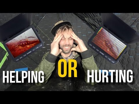Testing an Underwater Camera While Ice Fishing in Alaska