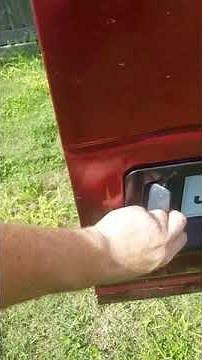 How to open E350 back doors when latch breaks Loose from the cable