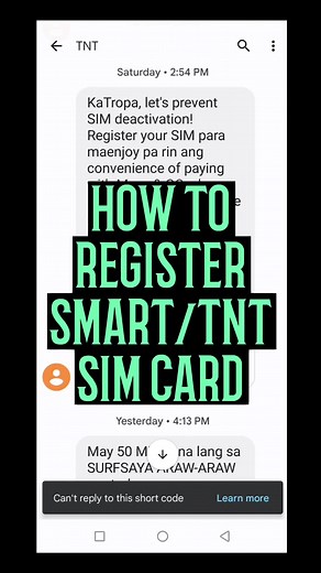 75K views · 256 reactions | How to register SMART/TNT/SUN sim card? #SMARTSIMREGISTRATION #tntsimregistration #smarttnt #simregistered #facebookreelsincome #SimRegistration #simregistration #registersimnow #simregistrationph #RegisterNow #simregister #SimRegistrationAct # | Jeanella Krizzelle Soriano | Facebook