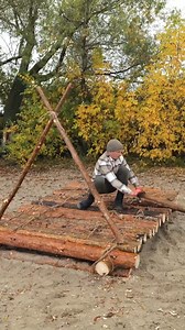 14K views · 109 reactions | Beginner's Guide to Log Raft Construction | 5-Minute Crafts USA | Facebook