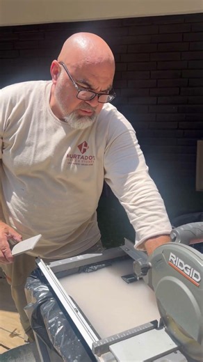 Cutting Tile With Wet Saw Machine #tiler #tiling #construction #diy #tutorial #home #bathroom #fyp