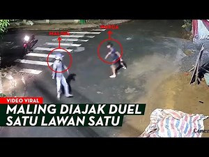 DASAR MALING PENAKUT! Diajak Duel Satu Lawan Satu, Malah Panik Melarikan Diri