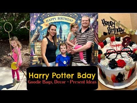 🧙‍♂️ Harry Potter 8th Birthday Party Prep 🪄|| Goodie Bags, Decor, Cake + Present Ideas