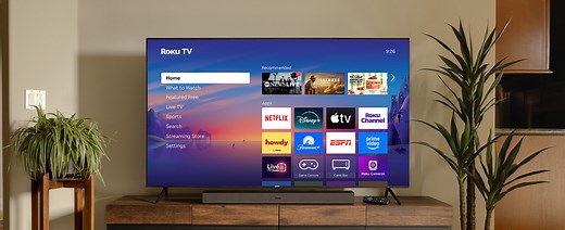 Roku Smart TV 2025 – 75-Inch Select Series, 4K HDR TV – Roku TV with Enhanced Voice Remote