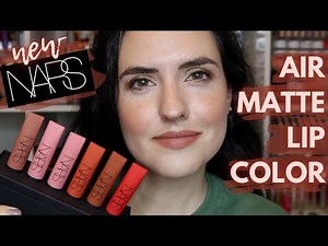 NARS Air Matte Lip Colors 6 NEW Shades | Lip Swatches, Transfer Test + My Review