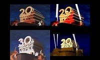 Mix of 4 videos from youtube : 20th Century Fox The Cannonball Run Variant Comparision
