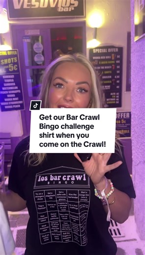 Join the EOS Sparkle Bar Crawl Bingo Challenge in Ios Greece