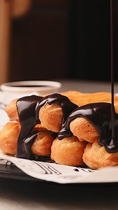 Churros and chocolate—the perfect match for a sweet escape! #Delfrio #Churros #Dessert | Del Frio