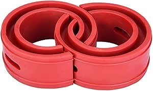 Car Shock Absorber Spring Bumper,Yctze 2pc Red Buffer Spring Bumper Cushion ABS Aluminum Car Coil Spring Buffer Cushion Universal for Type A F (D)