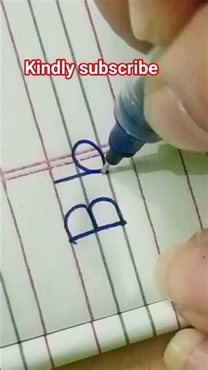 Four types of B #Simpleprintcursive #shortvideo #music