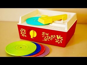 FISHER PRICE MUSIC BOX RECORD PLAYER VERY OLD!!!