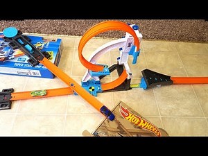 Hot Wheels Track Builder Stunt Kit - Unboxing and Demonstration