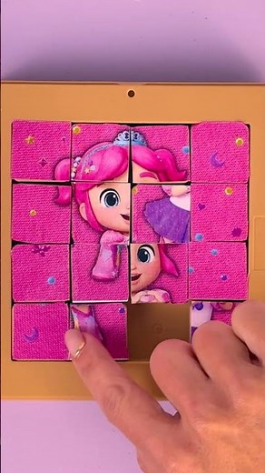PINK PRINCESS PUZZLE! 👸 Emmie #kids Challenge & Games #shorts