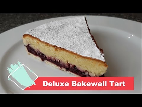 Deluxe Cherry Bakewell Tart How to Recipe Demo at Home