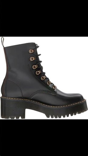 Dr. Martens Women's Leona Leather Heeled Boot.