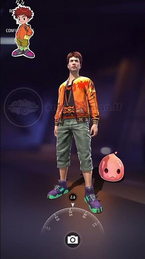 FREE FIRE X DIGIMON ADVENTURE CONJUNTO Izzy Izumi😂 #FREEFIRE #FFxDigimonAdventure #fyp #digimon