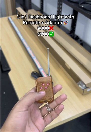 2 in 1 Dashboard Light with Remote and Adapter Features