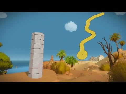 The Witness: All Environmental Puzzles - Desert Obelisk (Part 1 of 6)