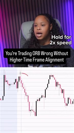 Bri Hollis | Full Time Options & Futures Day Trader on Instagram: "The opening range breakout strategy works best when it’s traded with context, not impulse. High time frame alignment filters out fake ORB breakouts and keeps trades aligned with real market direction. When price breaks the opening range in the direction of higher time frame structure, probability improves. Supply and demand zones provide objective targets and clear areas where reactions are likely to occur. Instead of guessing ex