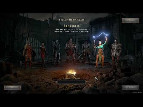 Diablo 2: Resurrected - Character Select Screen VS Original