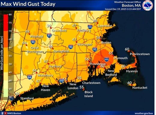 RI weather alert: Heavy rain, strong wind, possible thunderstorm