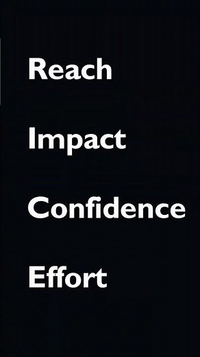 What is RICE Framework? #prioritization #productmanagement #framework