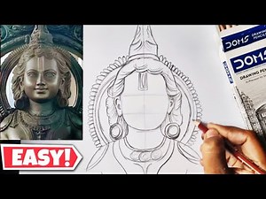 How to draw Ram lala Ayodhya drawing