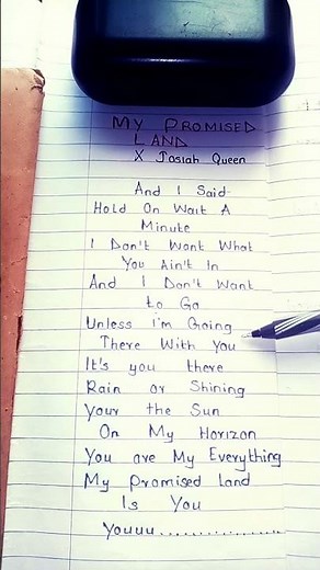✍️ “My Promised Land” Handwritten Worship 🌅 | Josiah Queen #shorts ‪@josiahqueenmusic‬