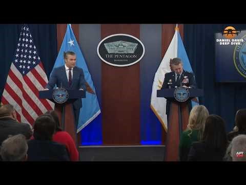 IRAN WAR UPDATE: Def Secretary Pete Hegseth & Gen. Dan Caine LIVE TODAY 8:00a est