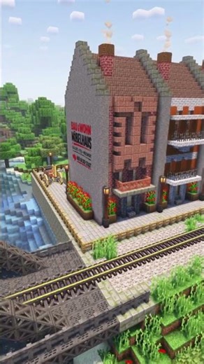 Minecraft Create ★ Leben an der Bahnstrecke