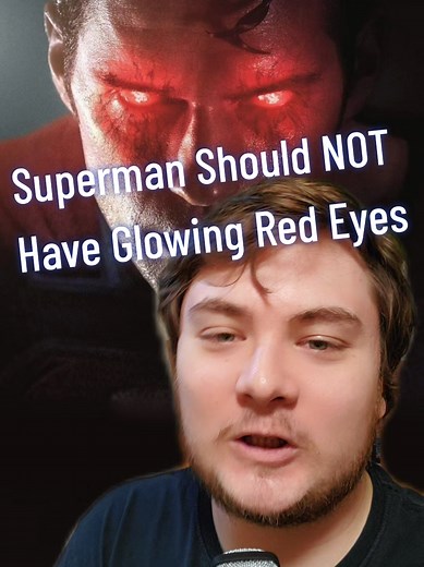 Superman with Red Eyes: A Comic Twist on Heroes