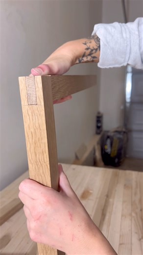 Bridle joints on the table saw to make the frame of a chair #finewoodworking #FineCraftsmanship #woodshop | Raina Nicole Woodworks