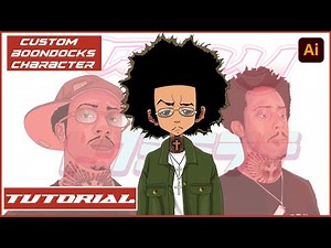 How to cartoon yourself into a boondocks cartoon character from sketch to illustration with PEN TOOL