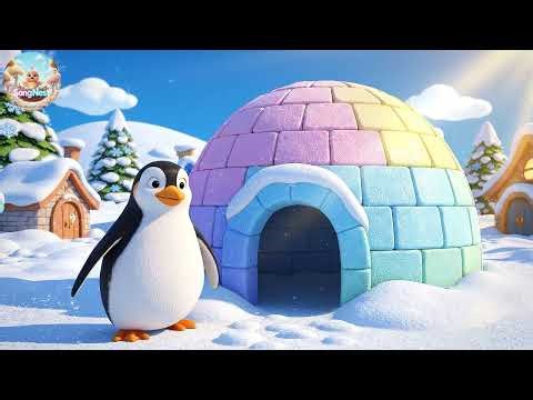 Pingu on the Ice Goes Slide Slide Slide | Fun Winter Rhyme for Kids