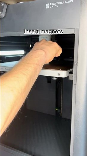 Add Magnets During Print 👇 #3dprinting #bambulab #p1s