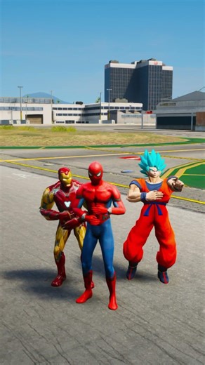 Spiderman vs Superman 💪 Pushups Challenge | GTA 5 Short #shorts #spiderman #gta5