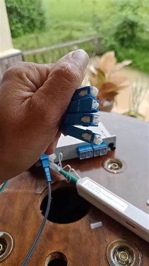 Cleaning 4 Fiber Connectors Using a One-Click Cleaner 🔥 Always keep your connectors dust-free for stable signal performance. #FiberOptic #FTTH #OneClickCleaner #nintendo #market #NetworkMaintenance #ISPTech #TelecomEngineer | Bung Erwin'Cs