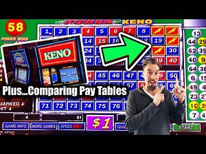 Always Check the KENO Pay Table! Nice Win on Power KENO!