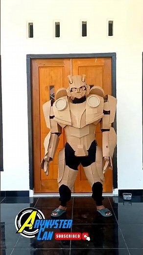 Bumblebee Cardboard cosplay #transformers #cardboard #bumblebee