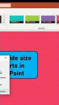 YouTube shorts in PowerPoint | How to adjust slide size in PowerPoint for YouTube shorts