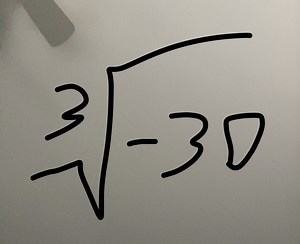 What is the cube root of -30?... | Filo