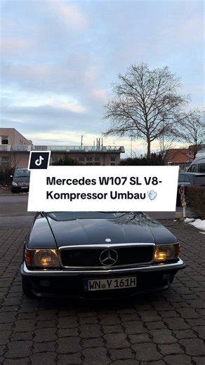Mercedes W107 SL V8-Kompressor Custom Modification