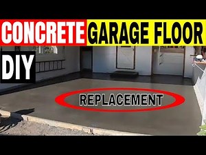Demo and replacing concrete garage floor for beginners step by step Dirt Boss